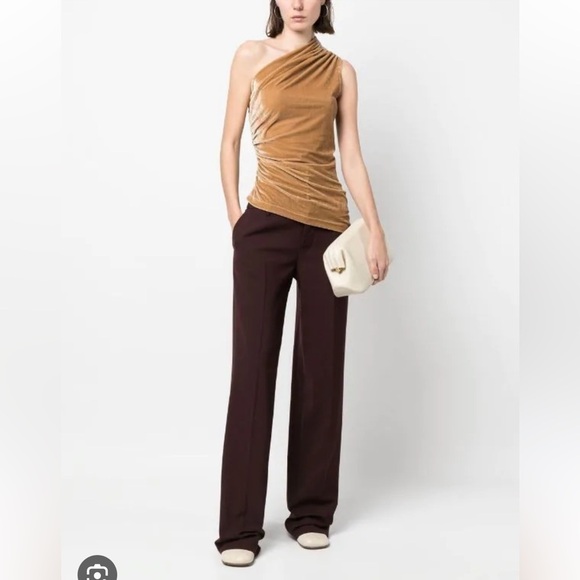 Atlein One Shoulder Velvet Top - Picture 3 of 14